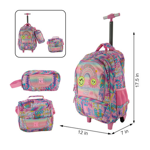 [90-70606] SET DE MALETA, LONCHERA Y CARTUCHERA