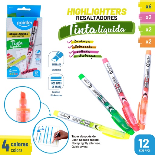 [HL-25210] RESALTADOR TINTA LIQUIDA UNIDAD