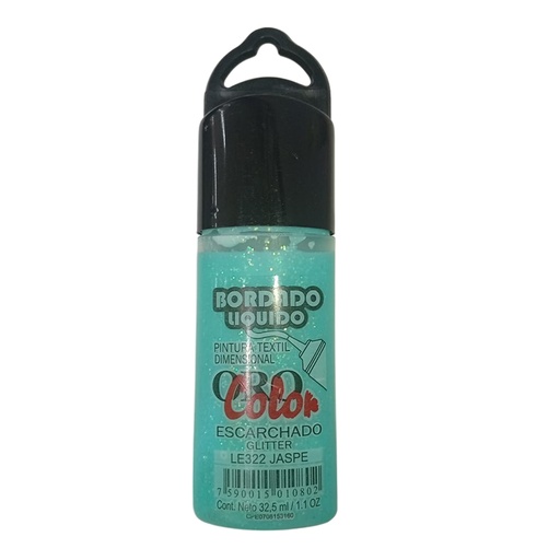 [LE-322] BORADO LIQUIDO ESCARCHADO JASPE 32.5CM