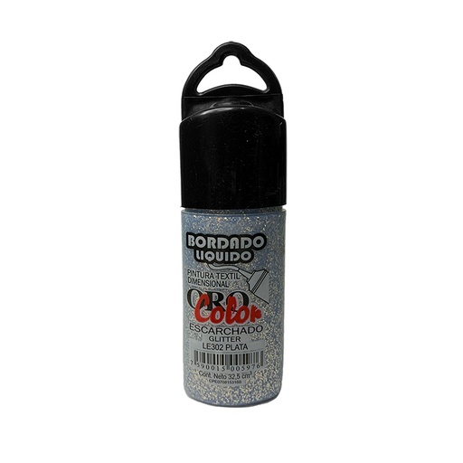 [LE-302] BORDADO LIQUIDO ESCARCHADO PLATA 32,5ML