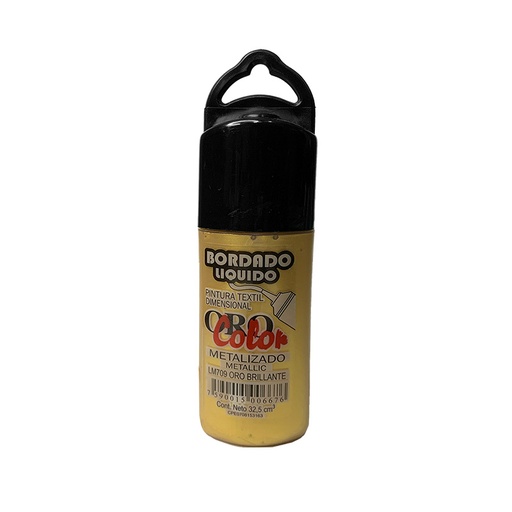 [7590015006676] BORDADO LIQUIDO METALIZADO ORO BRILLANTE 32,5CM