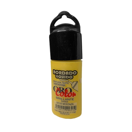 [LB-125] BORDADO LIQUIDO MOSTAZA 32.5CM