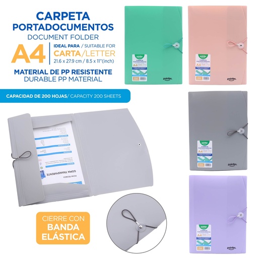 [FL2-2502] CARPETA PLASTICA PORTADOCUMETOS