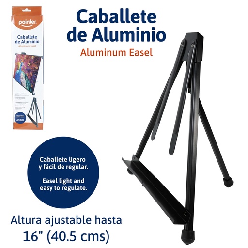 [CAS-1941] CABALLETE DE ALUMINIO - 16" (40,5Cm)