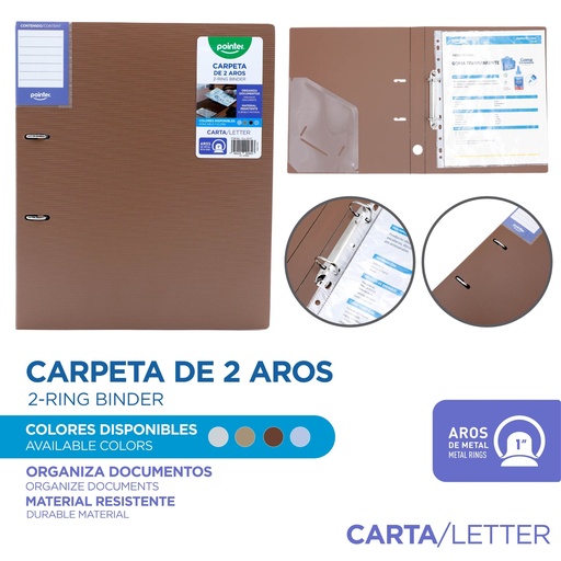 [FL4-25157] CARPETA 2 AROS 1"