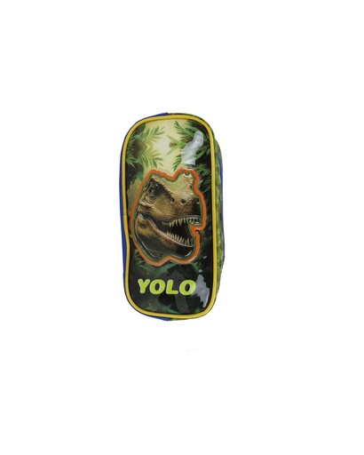[60-53584] CARTUCHERA DOBLE BOLSILLO T-REX