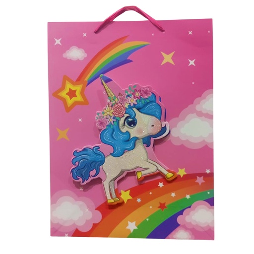 [786-6521273] BOLSA DE REGALO GRANDE UNICORNIO ARCOIRIS 