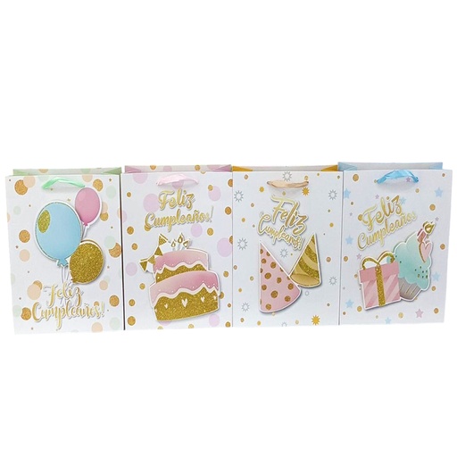 [786-6521319] BOLSA DE REGALO PEQUEÑA FELIZ CUMPLEAÑOS