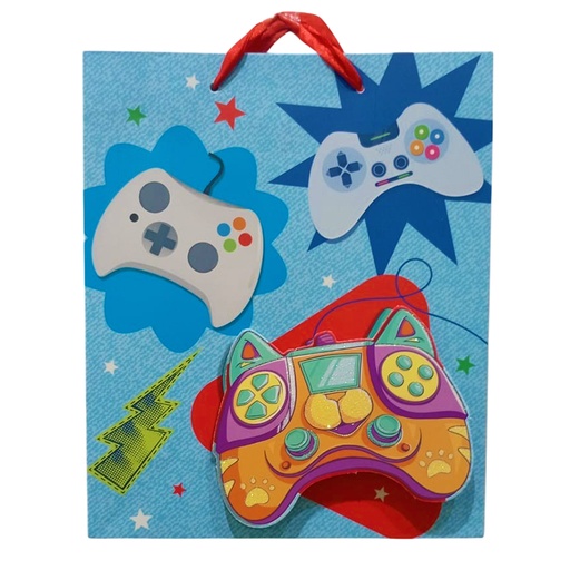 [786-6521277] BOLSA DE REGALO PEQUEÑA INFANTIL GAMER Y DEPORTES 