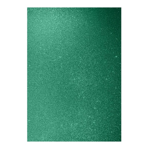 [360.040.10] CARTULINA ESCARCHADA RIGID-GLITTER VERDE ESMERALDA 360GR 50x70CM