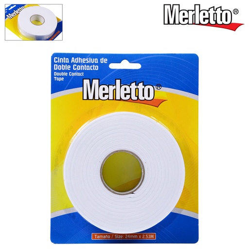 [780-2324935] CINTA ADHESIVA DE DOBLE CONTACTO - 24MM x 2.53M