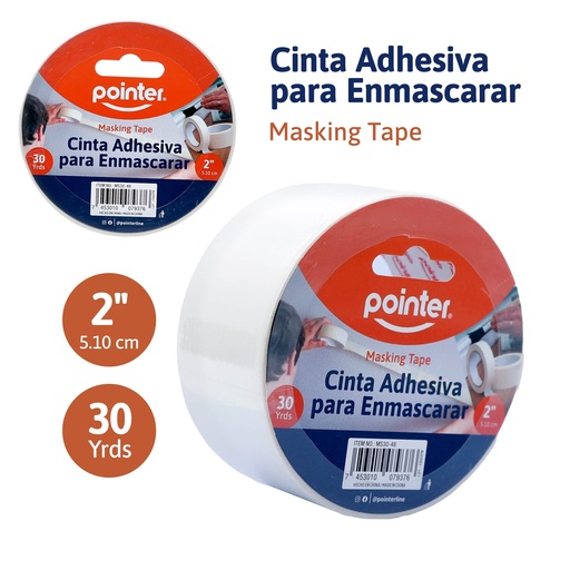 [MS30-48] CINTA ADHESIVA PARA ENMASCARAR - 5Cm x 27Mts