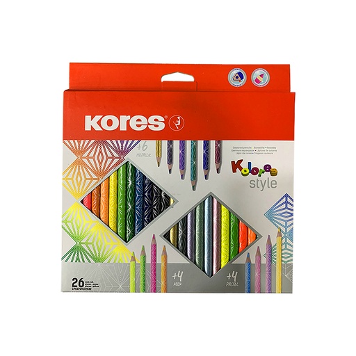 [93320.01] COLORES STYLE x26PZS (INCLUYE 6METALLIC + 4NEÓN + 4PASTEL)