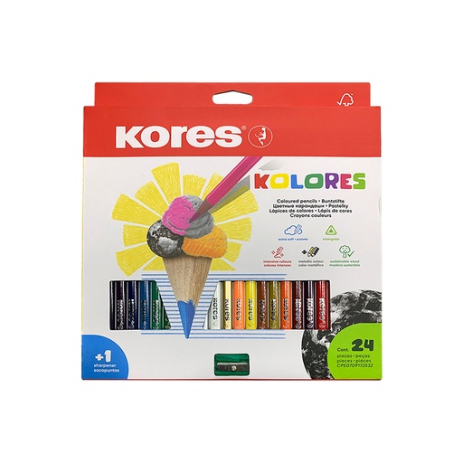 [93324.21] COLORES TRIAGULARES x24PZS+SACAPUNTAS