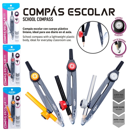 [CM-25122] COMPAS PLASTICO 