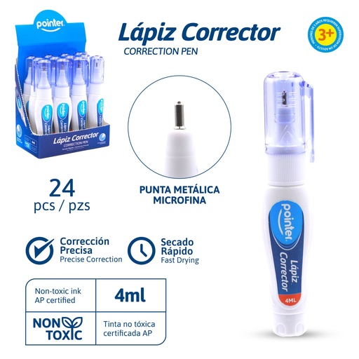 [AS-400] CORRECTOR LIQUIDO TIPO 8LAPIZ - 4ml