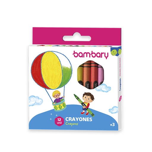 [205-2015/200] CRAYONES COLORES VIVOS x12UND