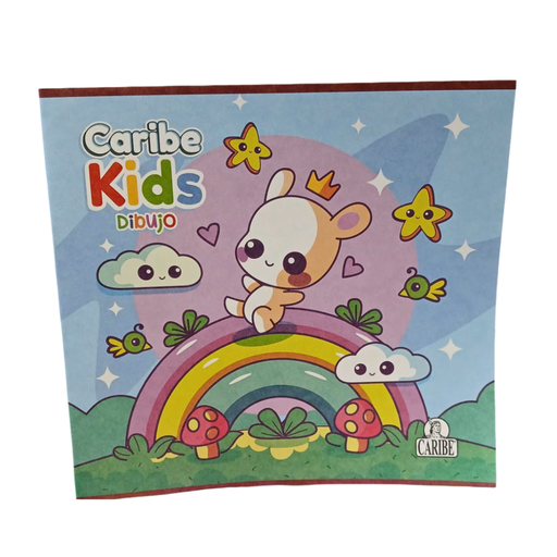 [N01CK415D28] CUADERNO ENGRAPADO PARA DIBUJO CARIBE KIDS 21X20CM