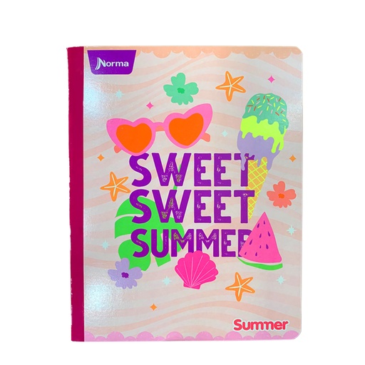 [720312] CUADERNO DOBLE LINEA CON STICKER