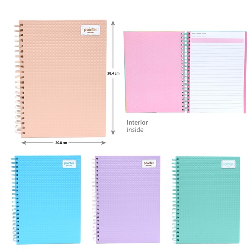 [NB-22101] CUADERNO ESPIRAL 3 MATERIAS 20.8 x 28.4 cm