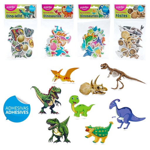 [ANC-23207] FIGURAS DE FOAMI ADHESIVAS (DINOSAURIOS)