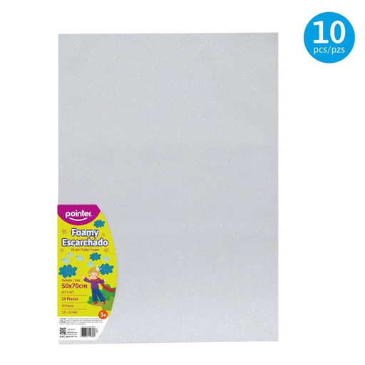[GL-EVA-7017-57] FOAMY ESCARCHADO BLANCO - GRANDE (50x70CM)