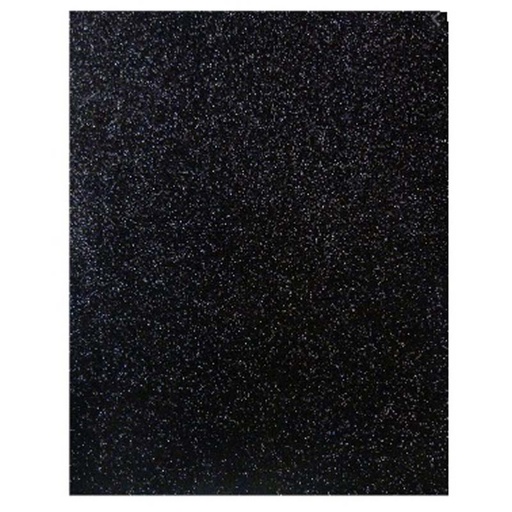[0549.015.6] FOAMY ESCARCHADO NEGRO BASICO - CARTA 20x30CM