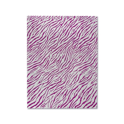 [011.013.7] FOAMI ESTAMPADO FUCSIA CEBRA DOBLECARTA (40X60CM)