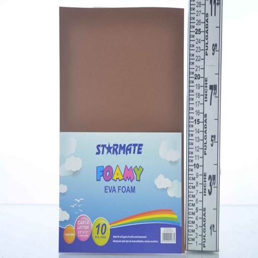[STR-EVA-023] FOAMY LISO 8.5X11" CHOCOLATE