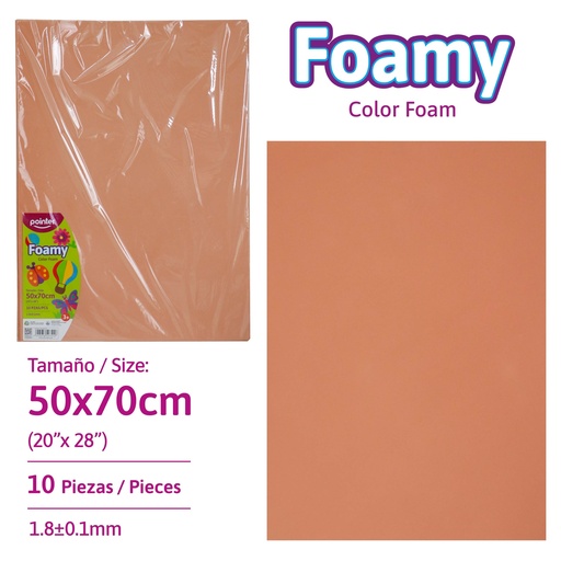 [EVA-7007-57] FOAMY LISO PIEL MEDIO - GRANDE (50x70CM)