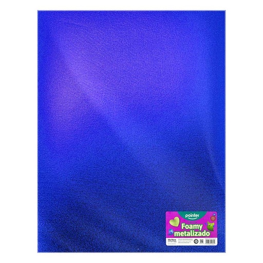 [MT-EVA-7022-57] FOAMY METALIZADO AZUL - LAMINA 50x70CM