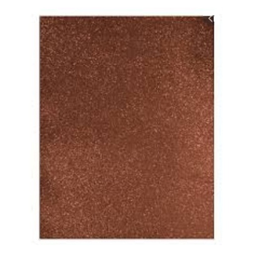[0549.014.6] FOAMY ESCARCHADO MARRON COBRIZO - CARTA 20x30CM
