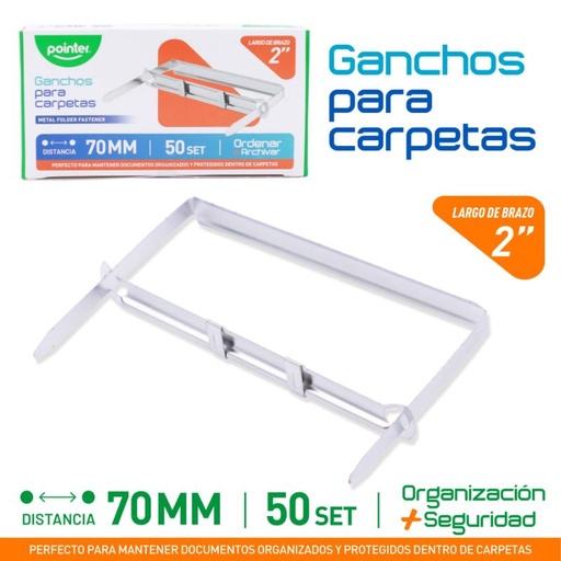 [LP-70MM-M] GANCHOS PARA CARPETAS