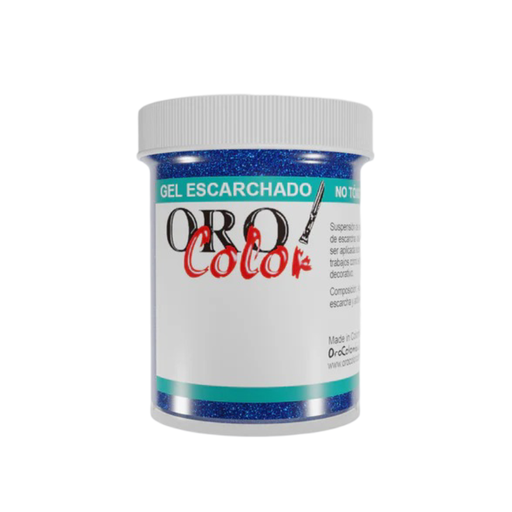 [GE106] GEL ESCARCHADO AZUL 60CM