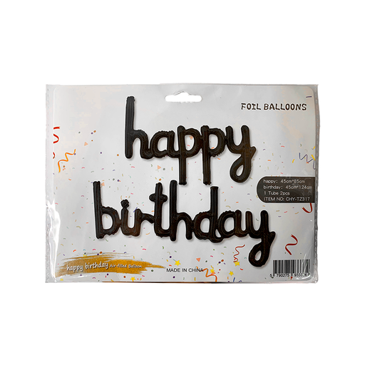[5790275933374] GLOBO HAPPY BIRTHDAY NEGRO