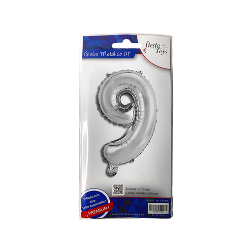 [SL/14-SL-9] GLOBO METALICO 14" N 9