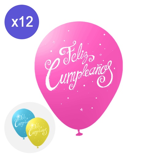 [CA-G12-FLC01] GLOBOS FELIZ CUMPLEAÑOS