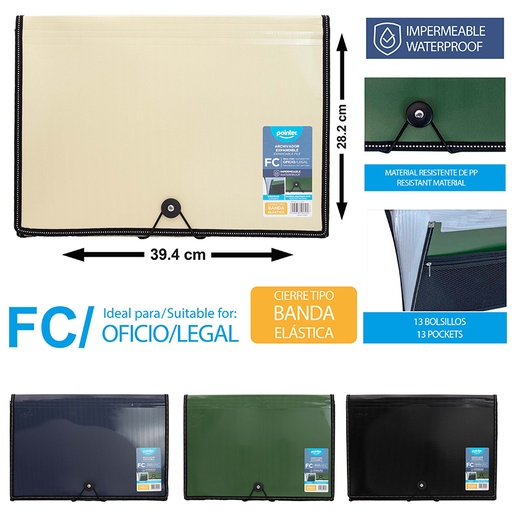 [FL1-42-FC] ARCHIVADOR EXPANDIBLE PORTADOCUMENTOS
