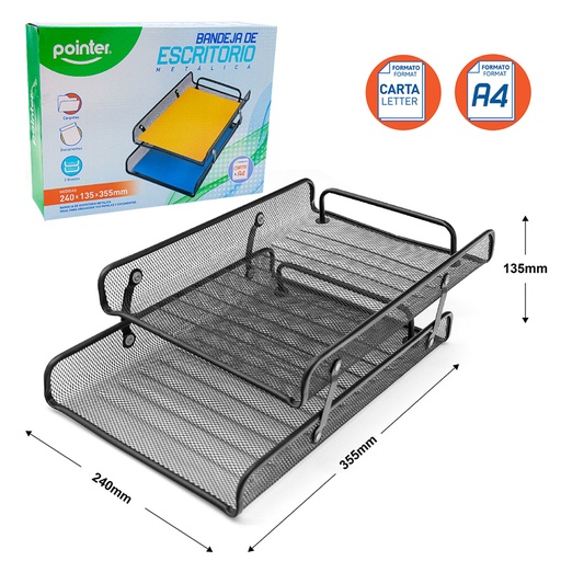 [HY-6303-BK] BANDEJA DE ESCRITORIIO