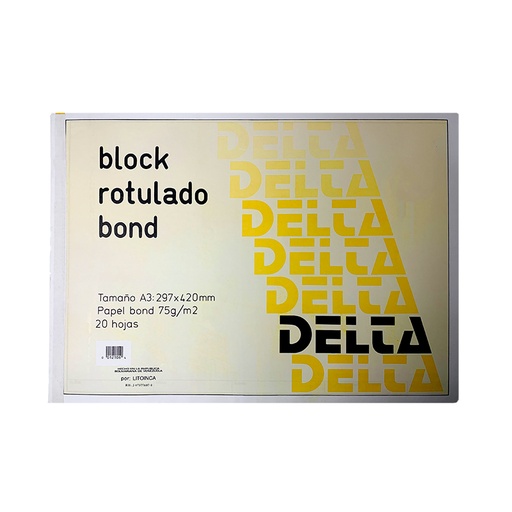 [12107] BLOCK  ROTULADO BOND A3