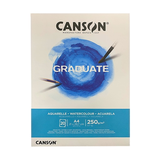 [C400110374] BLOCK CANGRAD ACUARELA 20H A4 21X29.7CM