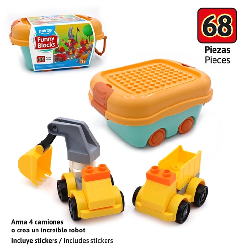 [BLO-23162] BLOQUES PARA ARMAR x68PZAS