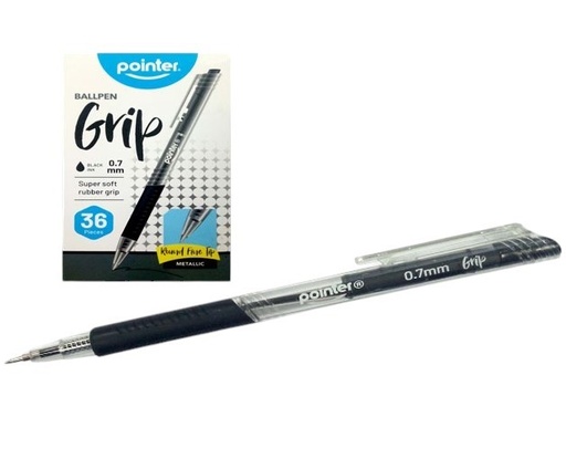 [BP-185-BU-12] BOLIGRAFO GRIP AZUL 0.7MM