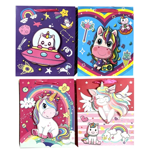 [786-6450855] BOLSA DE REGALO 3D (UNICORNIO) M