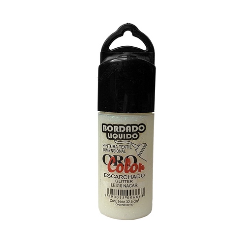 [LE-310] BORDADO LIQUIDO ESCARCHADO NACAR 32,5CM