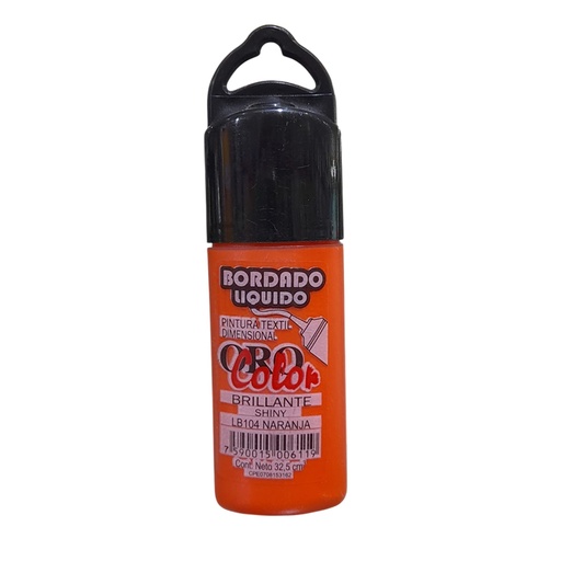 [LB-104] BORDADO LIQUIDO NARANJA 32,5CM