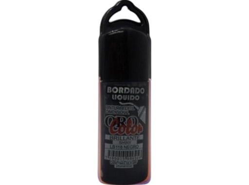 [LB-118] BORDADO LIQUIDO BRILLANTE NEGRO 32,5ML