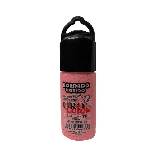 [LB-106] BORDADO LIQUIDO BRILLANTE ROSADO 32,5ML