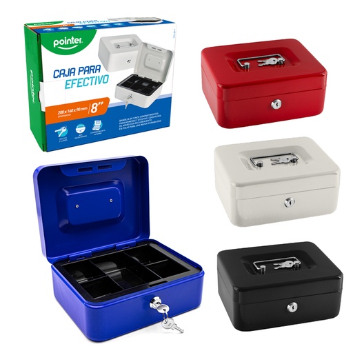 [YFC-20-P] CAJA METALICA DE SEGURIDAD PARA EFECTIVO - 8" / 20x16x9Cm