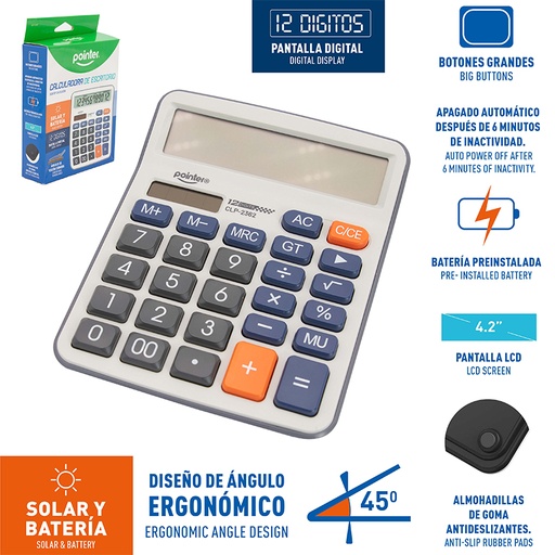 [CLP-2362] CALCULADORA 12 DIGITOS